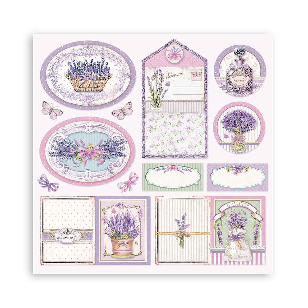 Stamperia – Blocco scrapbooking 30,5 × 30,5 cm – 10 fogli fronte-retro - Provence - immagine 31