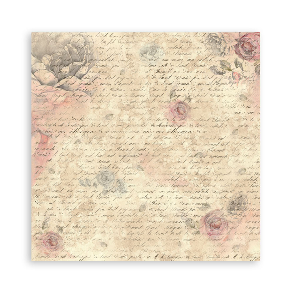Stamperia – Blocco scrapbooking 30,5 × 30,5 cm – 10 fogli fronte-retro - Shabby Rose - immagine 8