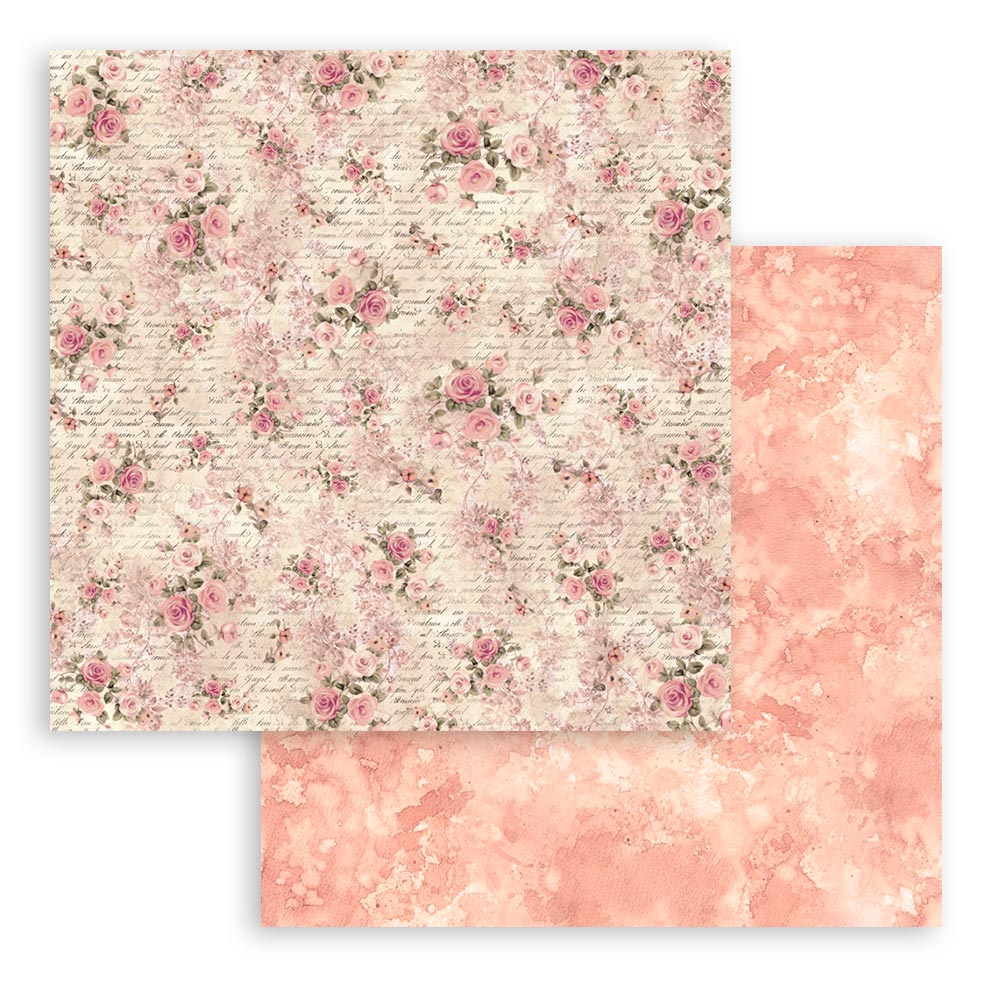 Stamperia – Blocco scrapbooking 30,5 × 30,5 cm – 10 fogli fronte-retro - Shabby Rose - immagine 15