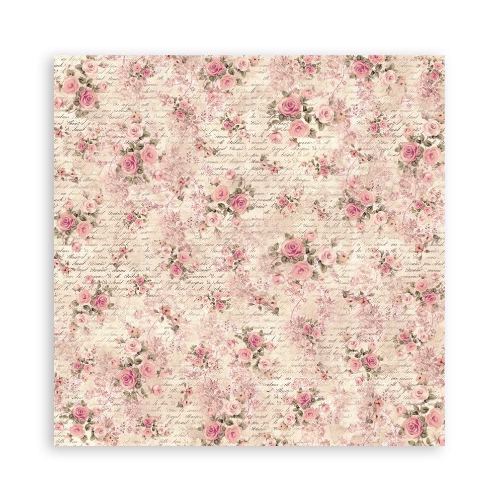 Stamperia – Blocco scrapbooking 30,5 × 30,5 cm – 10 fogli fronte-retro - Shabby Rose - immagine 16