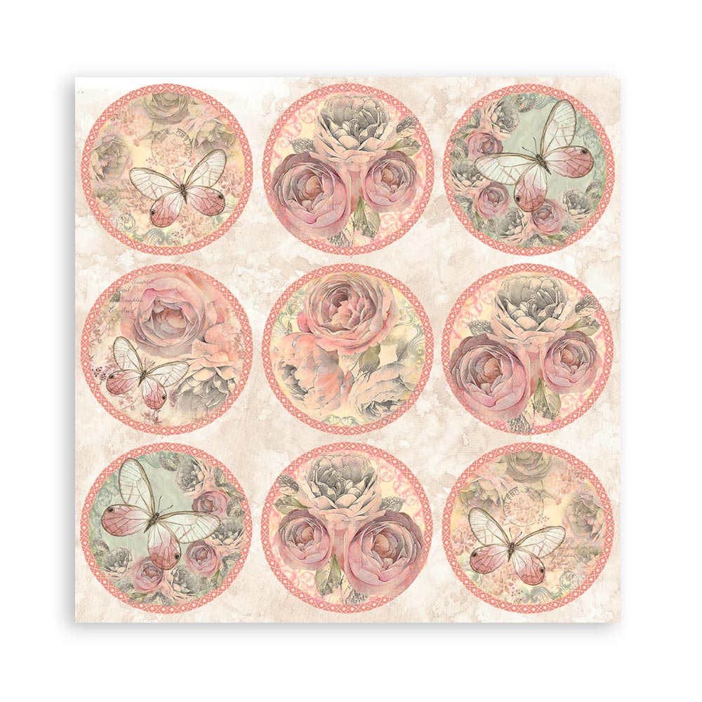 Stamperia – Blocco scrapbooking 30,5 × 30,5 cm – 10 fogli fronte-retro - Shabby Rose - immagine 25