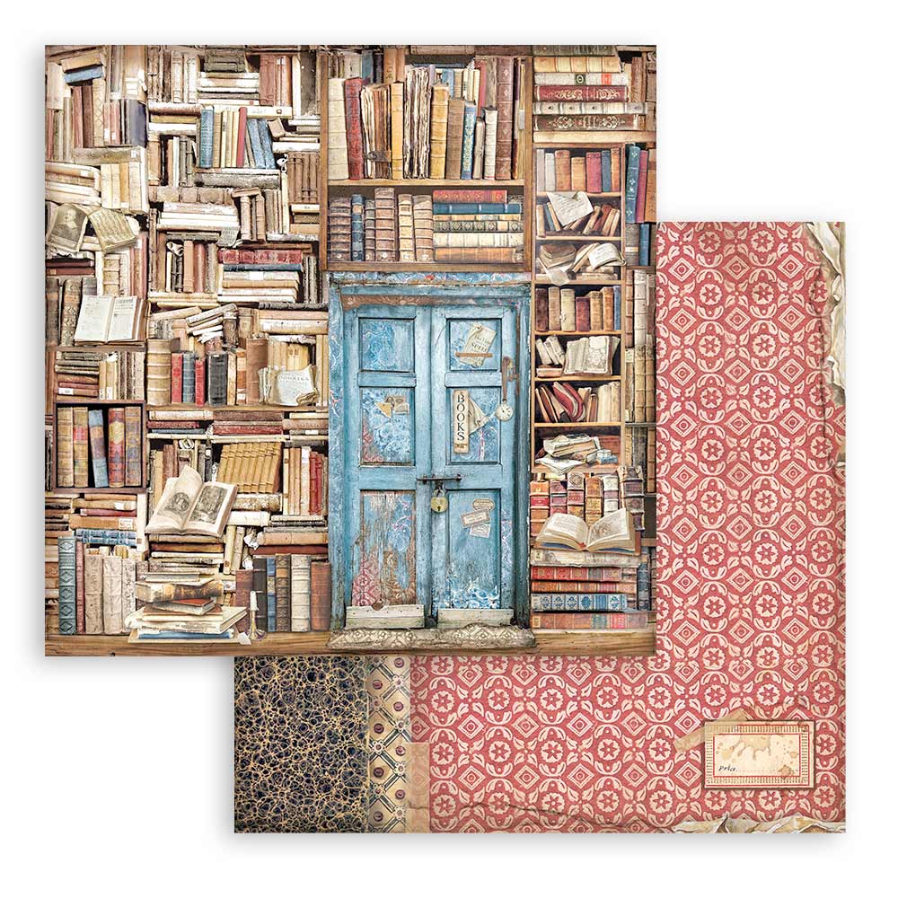 Stamperia – Blocco scrapbooking 30,5 × 30,5 cm – 10 fogli fronte-retro - Vintage Library - immagine 9
