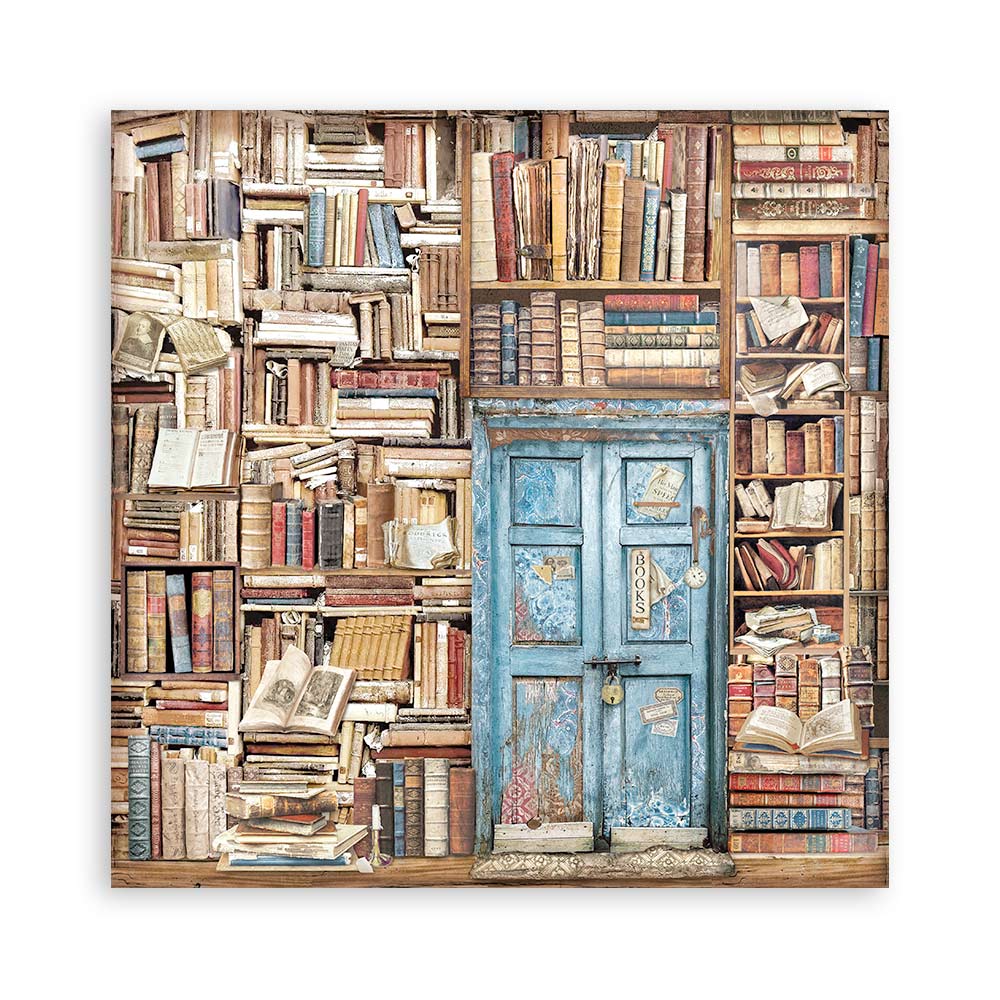 Stamperia – Blocco scrapbooking 30,5 × 30,5 cm – 10 fogli fronte-retro - Vintage Library - immagine 10