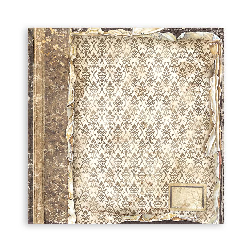 Stamperia – Blocco scrapbooking 30,5 × 30,5 cm – 10 fogli fronte-retro - Vintage Library - immagine 20