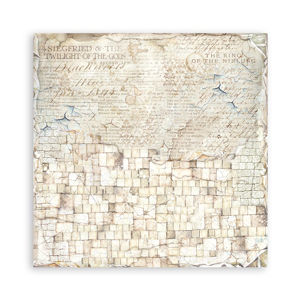 Stamperia – Blocco scrapbooking 30,5 × 30,5 cm – 10 fogli fronte-retro - Vintage Library - immagine 23