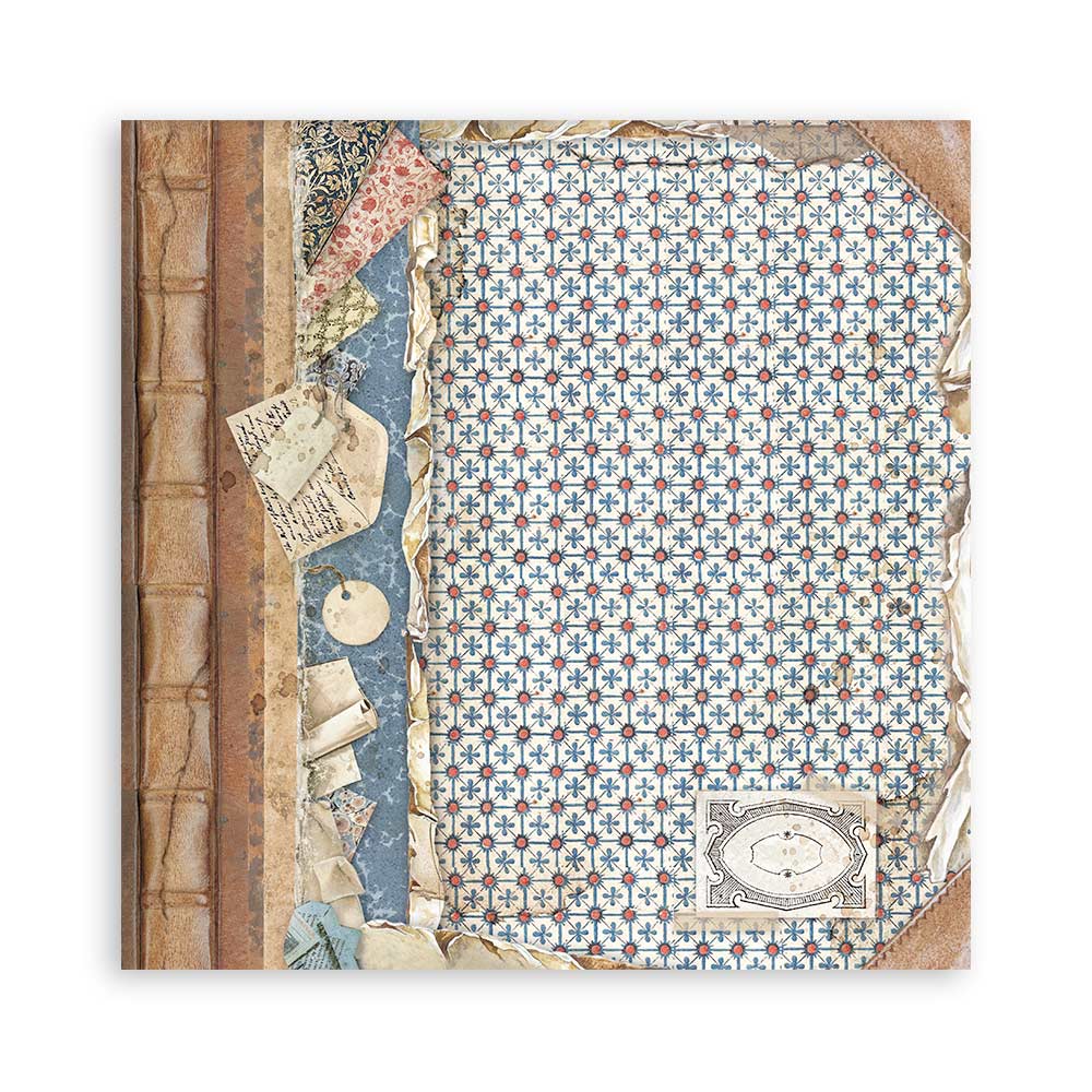 Stamperia – Blocco scrapbooking 30,5 × 30,5 cm – 10 fogli fronte-retro - Vintage Library - immagine 26