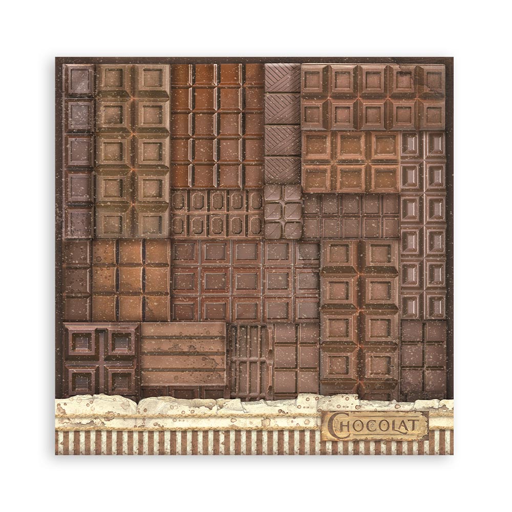 Stamperia – Blocco scrapbooking 30,5 × 30,5 cm – 10 fogli fronte-retro - Coffee and Chocolate - immagine 11