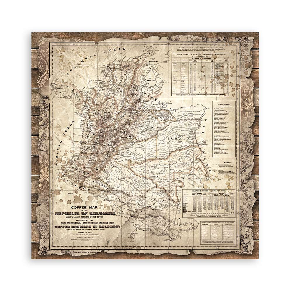Stamperia – Blocco scrapbooking 30,5 × 30,5 cm – 10 fogli fronte-retro - Coffee and Chocolate - immagine 17