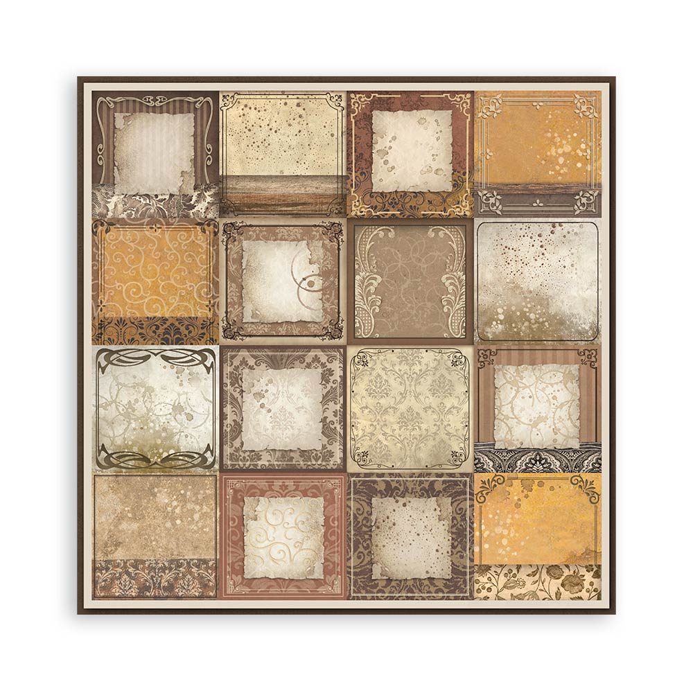 Stamperia – Blocco scrapbooking 30,5 × 30,5 cm – 10 fogli fronte-retro - Coffee and Chocolate - immagine 23