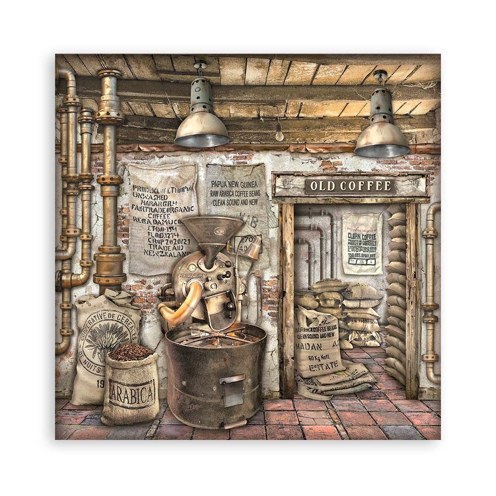 Stamperia – Blocco scrapbooking 30,5 × 30,5 cm – 10 fogli fronte-retro - Coffee and Chocolate - immagine 28