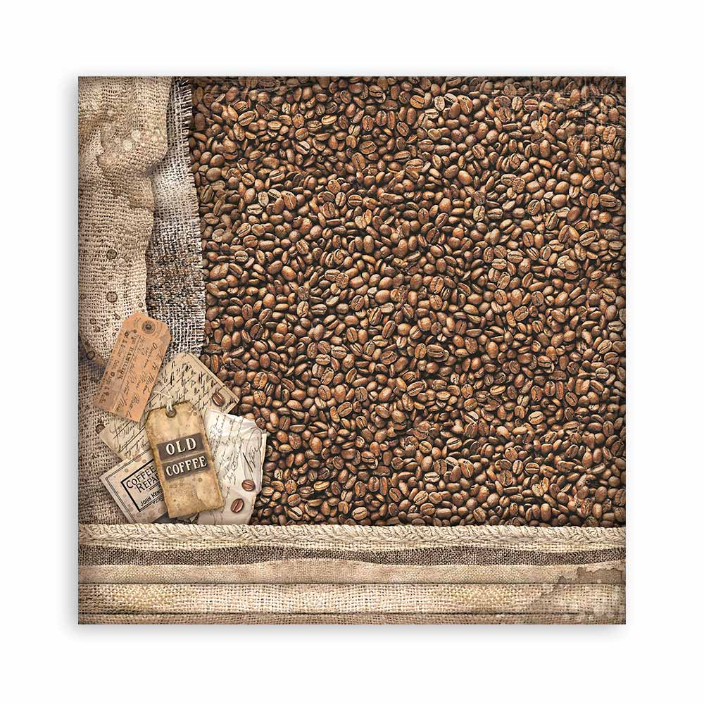 Stamperia – Blocco scrapbooking 30,5 × 30,5 cm – 10 fogli fronte-retro - Coffee and Chocolate - immagine 29