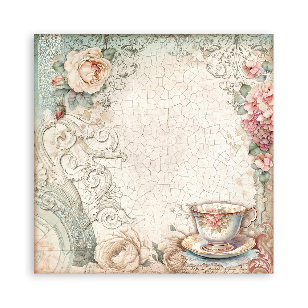 Stamperia – Blocco scrapbooking 30,5 × 30,5 cm – 10 fogli fronte-retro - Brocante Antiques - immagine 13