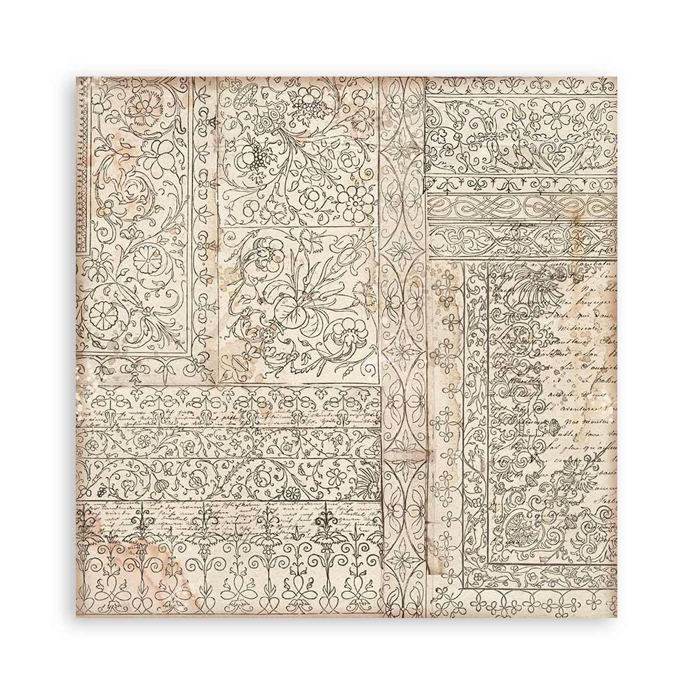 Stamperia – Blocco scrapbooking 30,5 × 30,5 cm – 10 fogli fronte-retro - Brocante Antiques - immagine 32