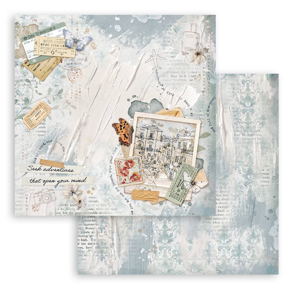 Stamperia – Blocco scrapbooking 30,5 × 30,5 cm – 10 fogli fronte-retro - Create Happiness Secret Diary - immagine 6