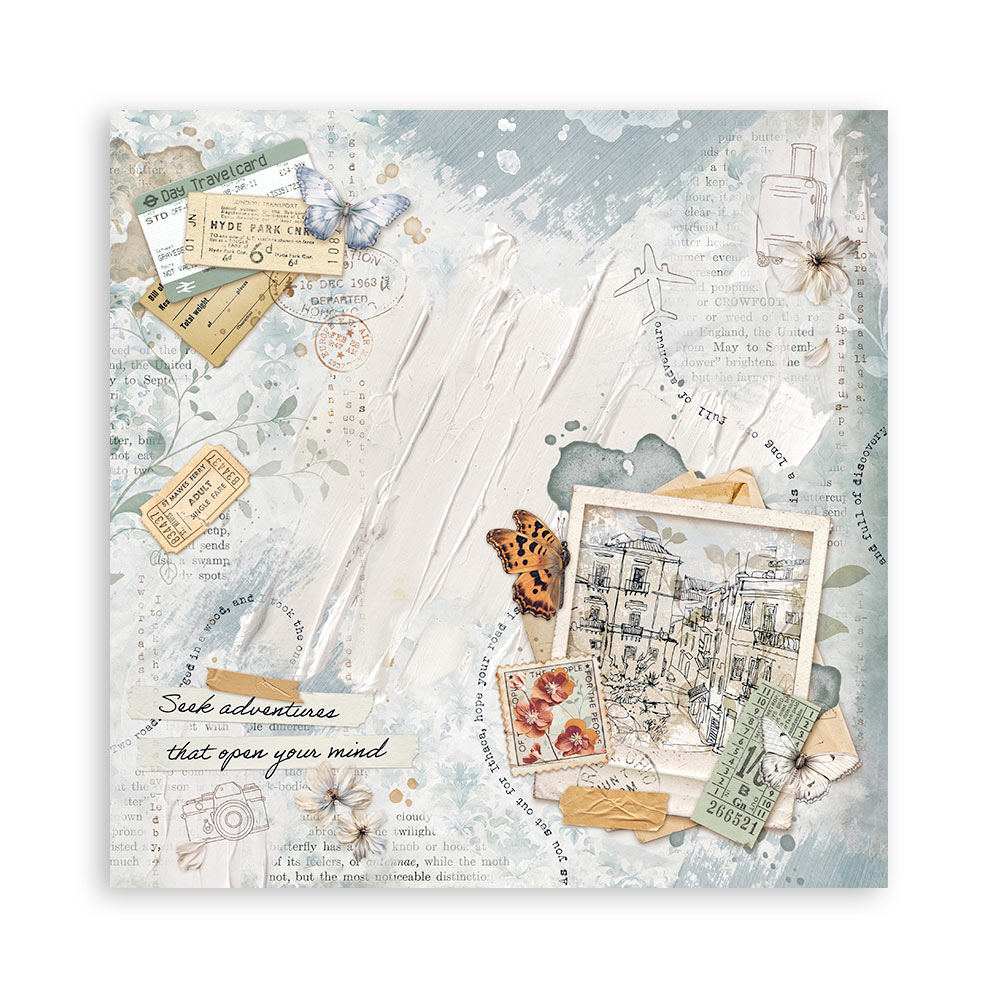 Stamperia – Blocco scrapbooking 30,5 × 30,5 cm – 10 fogli fronte-retro - Create Happiness Secret Diary - immagine 7