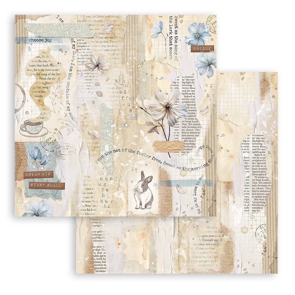 Stamperia – Blocco scrapbooking 30,5 × 30,5 cm – 10 fogli fronte-retro - Create Happiness Secret Diary - immagine 15