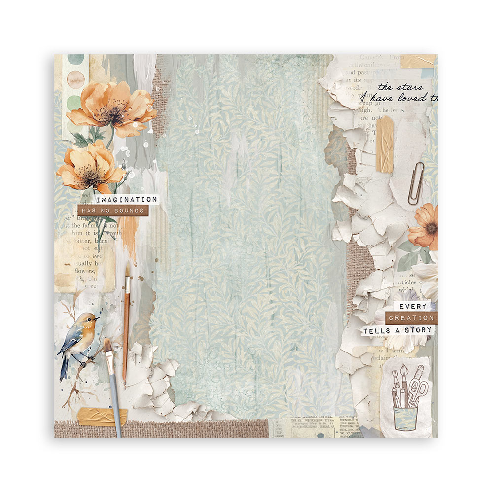 Stamperia – Blocco scrapbooking 30,5 × 30,5 cm – 10 fogli fronte-retro - Create Happiness Secret Diary - immagine 22