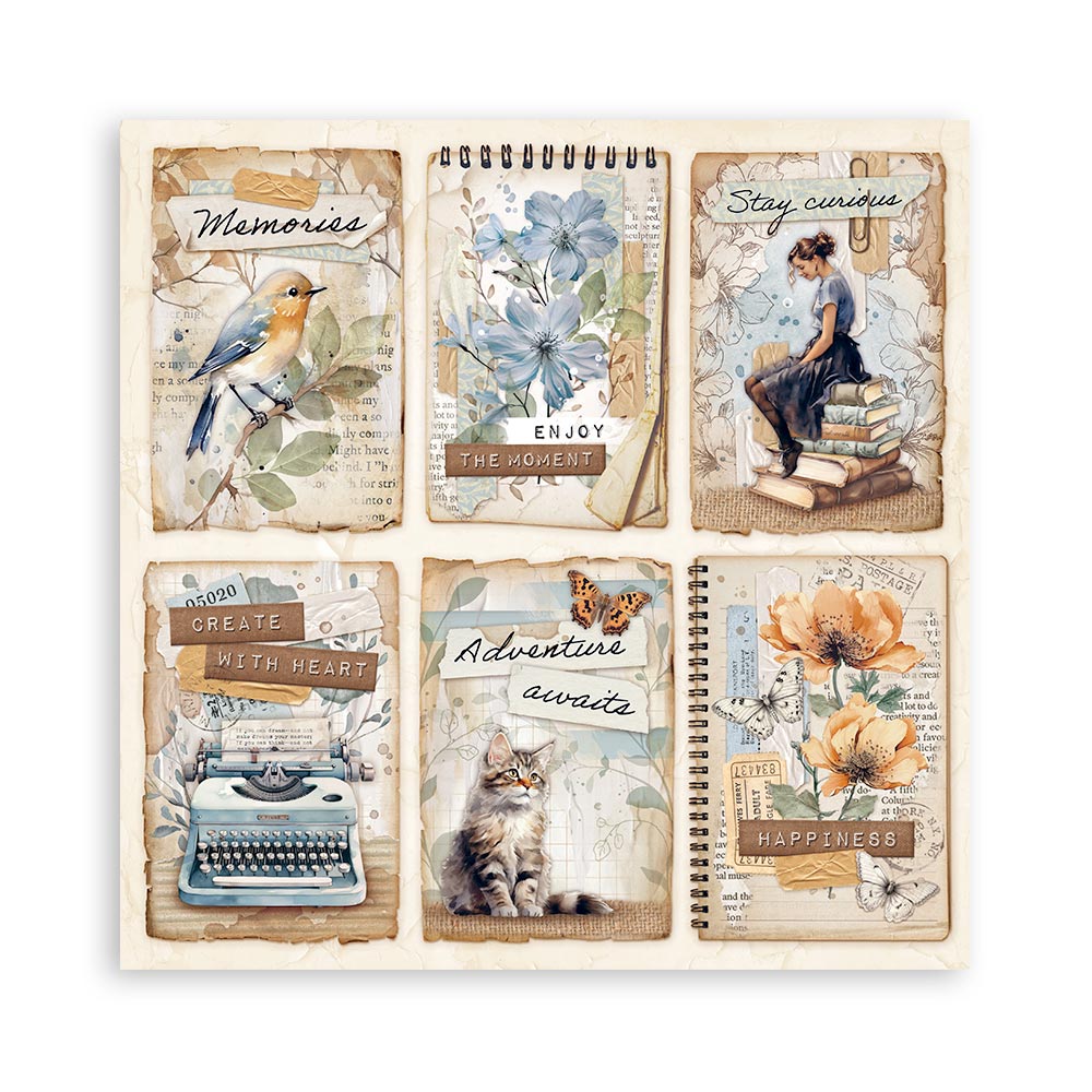 Stamperia – Blocco scrapbooking 30,5 × 30,5 cm – 10 fogli fronte-retro - Create Happiness Secret Diary - immagine 31