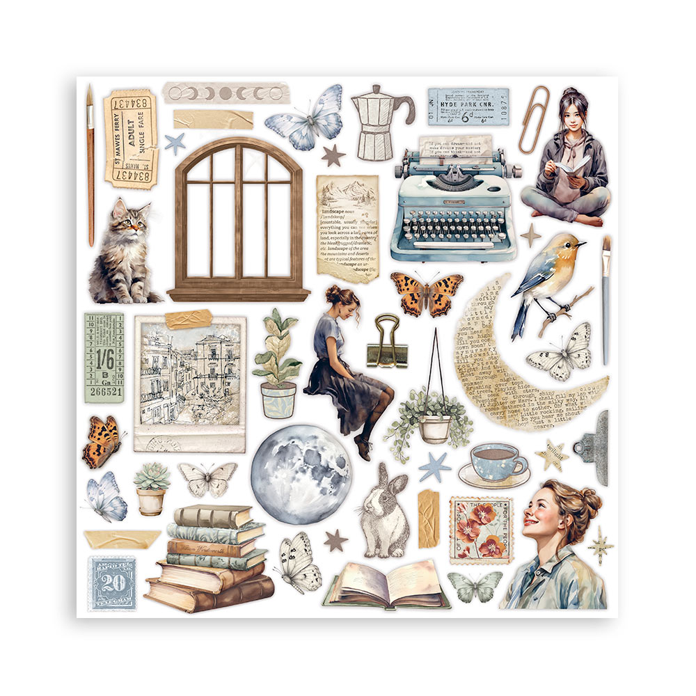 Stamperia – Blocco scrapbooking 30,5 × 30,5 cm – 10 fogli fronte-retro - Create Happiness Secret Diary - immagine 33