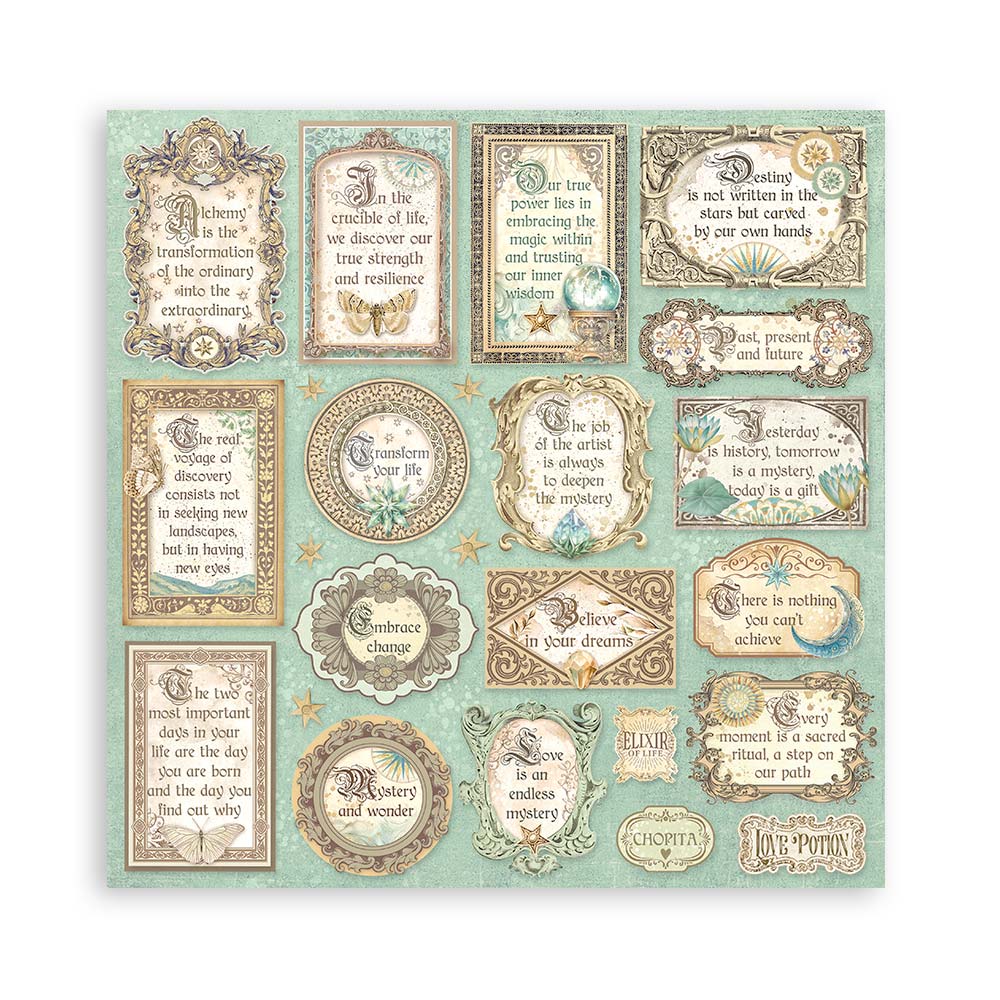 Stamperia – Blocco scrapbooking 30,5 × 30,5 cm – 10 fogli fronte-retro - Fortune - immagine 2