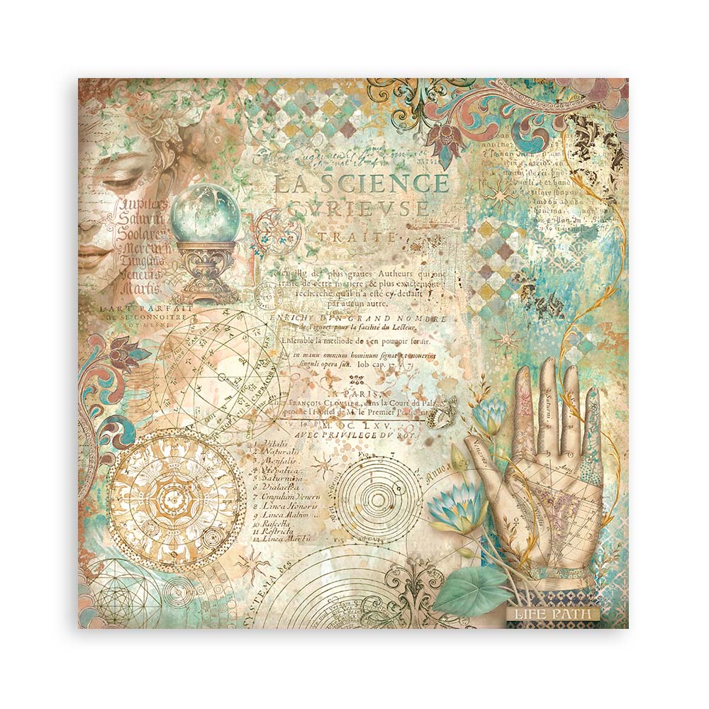Stamperia – Blocco scrapbooking 30,5 × 30,5 cm – 10 fogli fronte-retro - Fortune - immagine 4