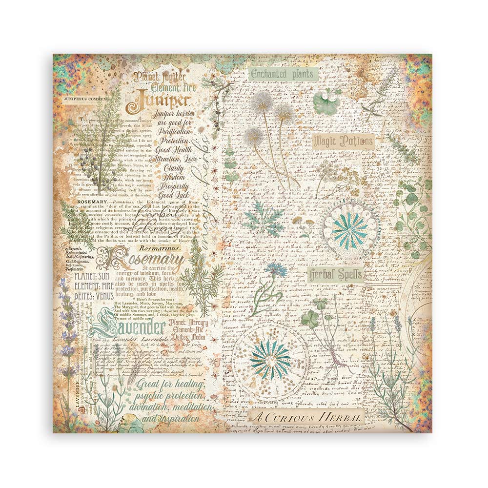 Stamperia – Blocco scrapbooking 30,5 × 30,5 cm – 10 fogli fronte-retro - Fortune - immagine 8
