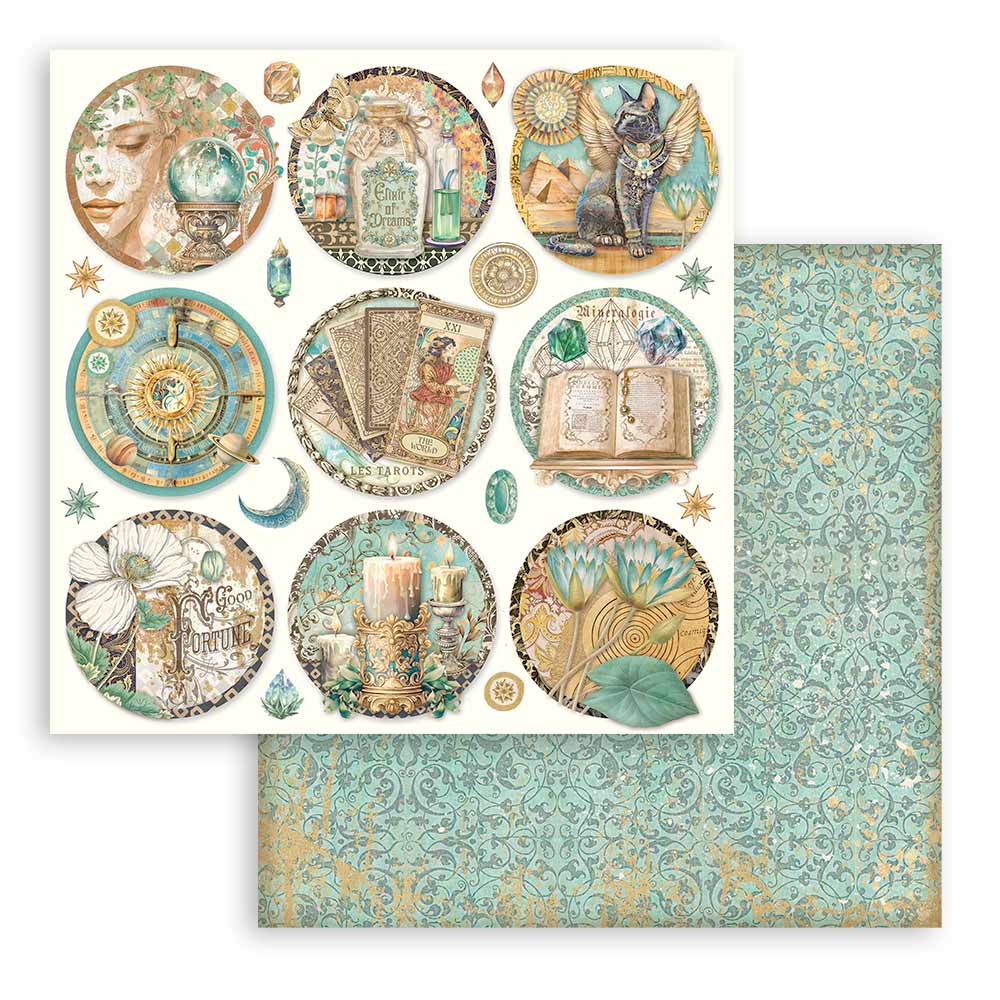Stamperia – Blocco scrapbooking 30,5 × 30,5 cm – 10 fogli fronte-retro - Fortune - immagine 27
