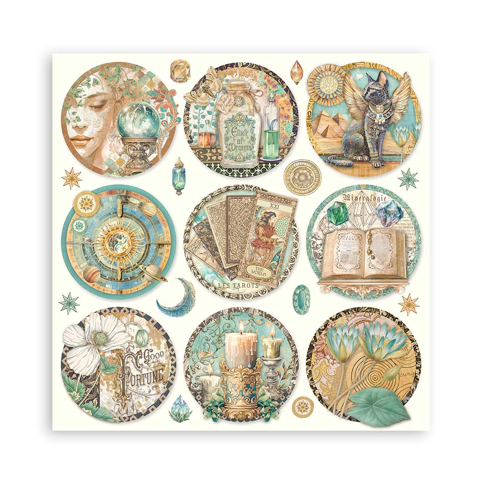 Stamperia – Blocco scrapbooking 30,5 × 30,5 cm – 10 fogli fronte-retro - Fortune - immagine 28