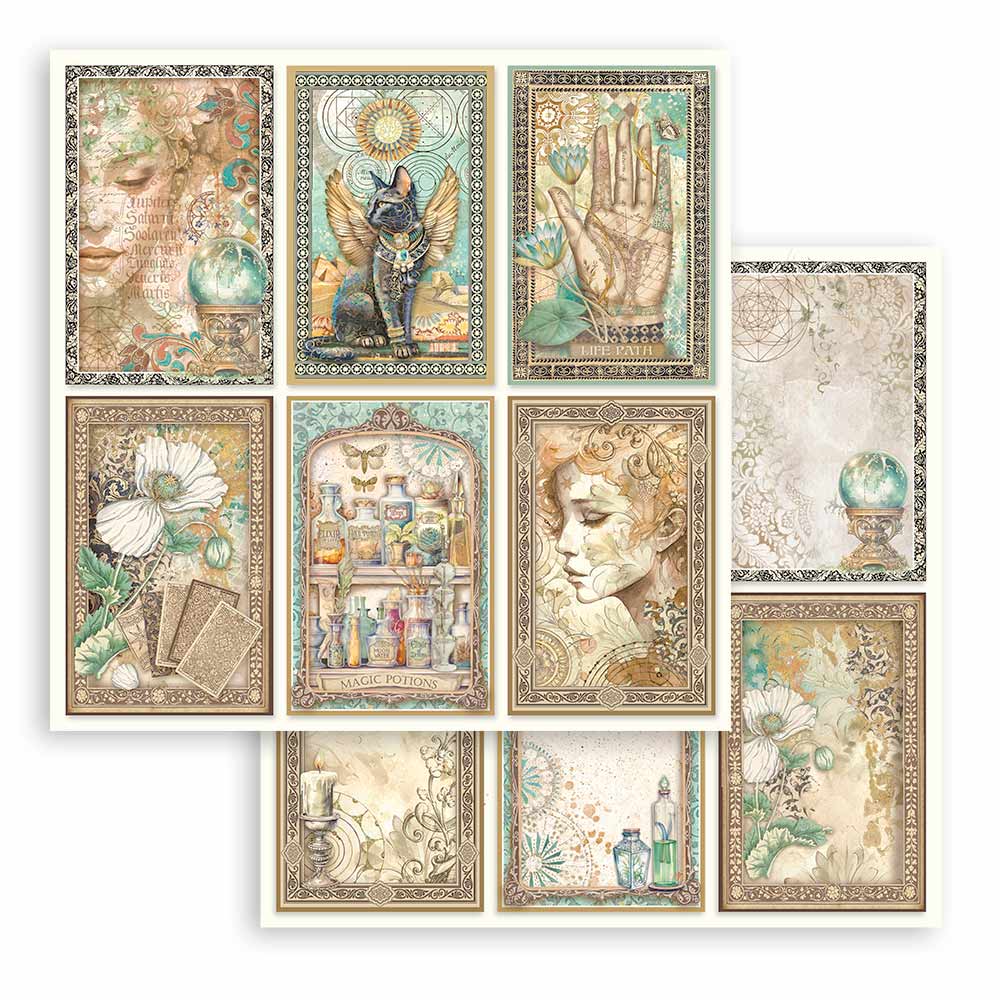 Stamperia – Blocco scrapbooking 30,5 × 30,5 cm – 10 fogli fronte-retro - Fortune - immagine 30