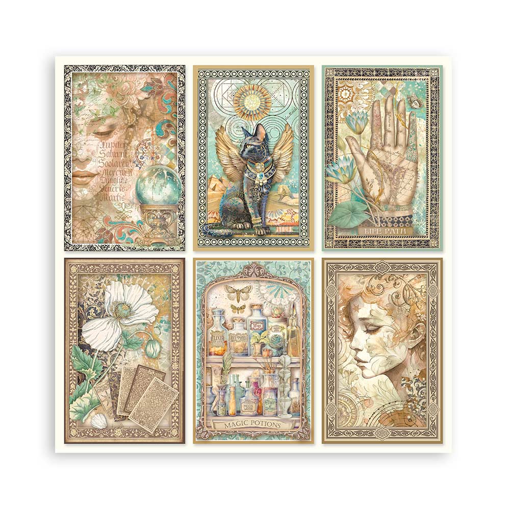 Stamperia – Blocco scrapbooking 30,5 × 30,5 cm – 10 fogli fronte-retro - Fortune - immagine 31