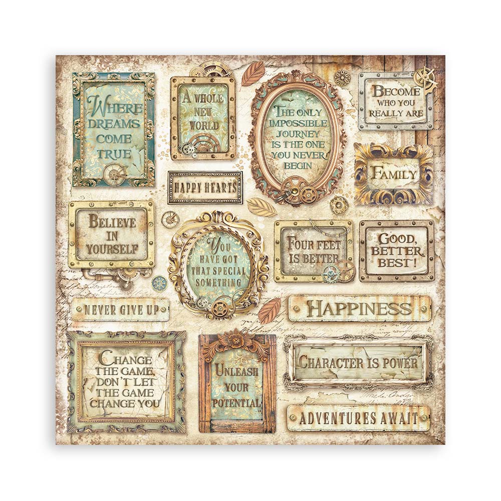 Stamperia – Blocco scrapbooking 30,5 × 30,5 cm – 10 fogli fronte-retro - Alterego - immagine 2