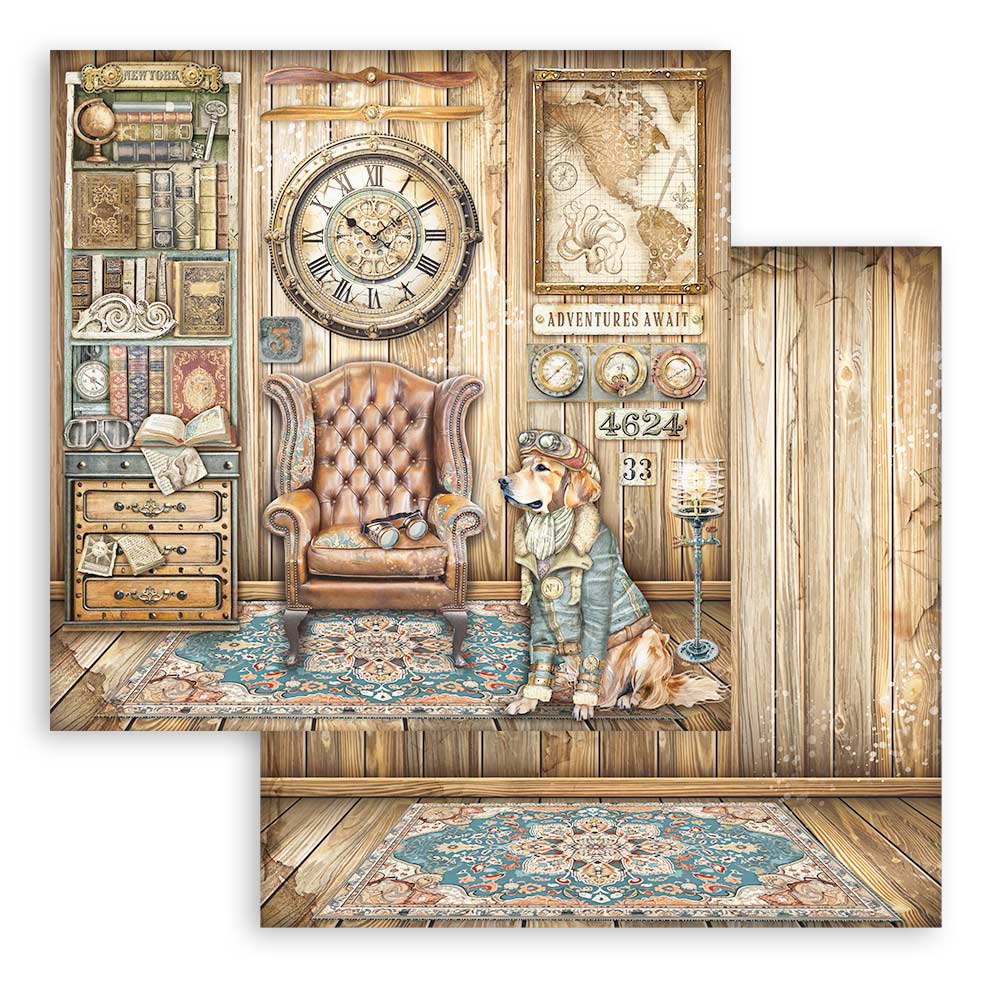 Stamperia – Blocco scrapbooking 30,5 × 30,5 cm – 10 fogli fronte-retro - Alterego - immagine 6