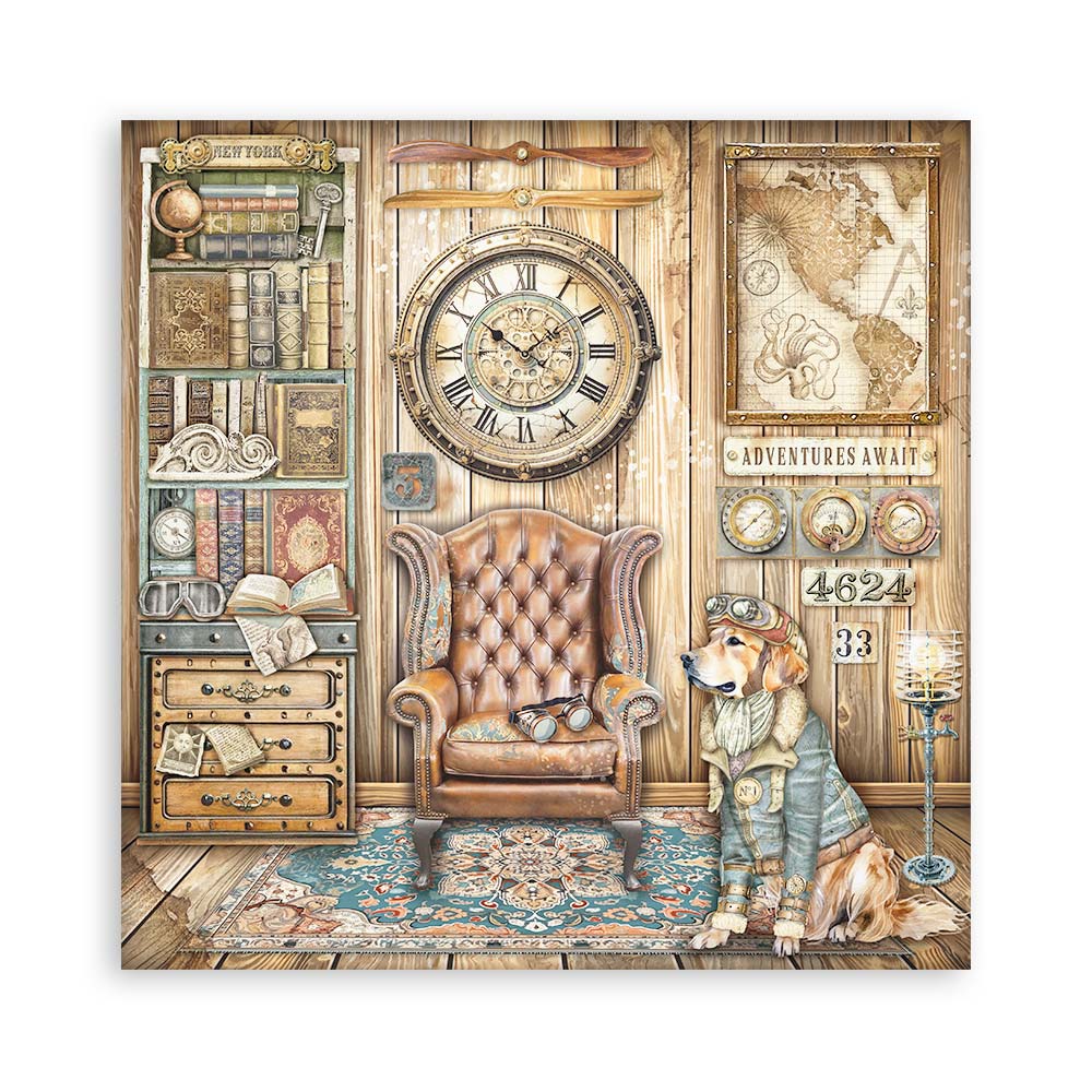 Stamperia – Blocco scrapbooking 30,5 × 30,5 cm – 10 fogli fronte-retro - Alterego - immagine 7