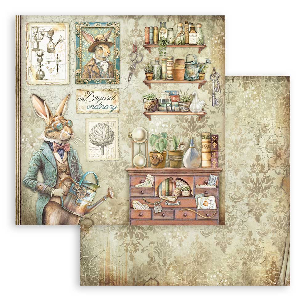Stamperia – Blocco scrapbooking 30,5 × 30,5 cm – 10 fogli fronte-retro - Alterego - immagine 15