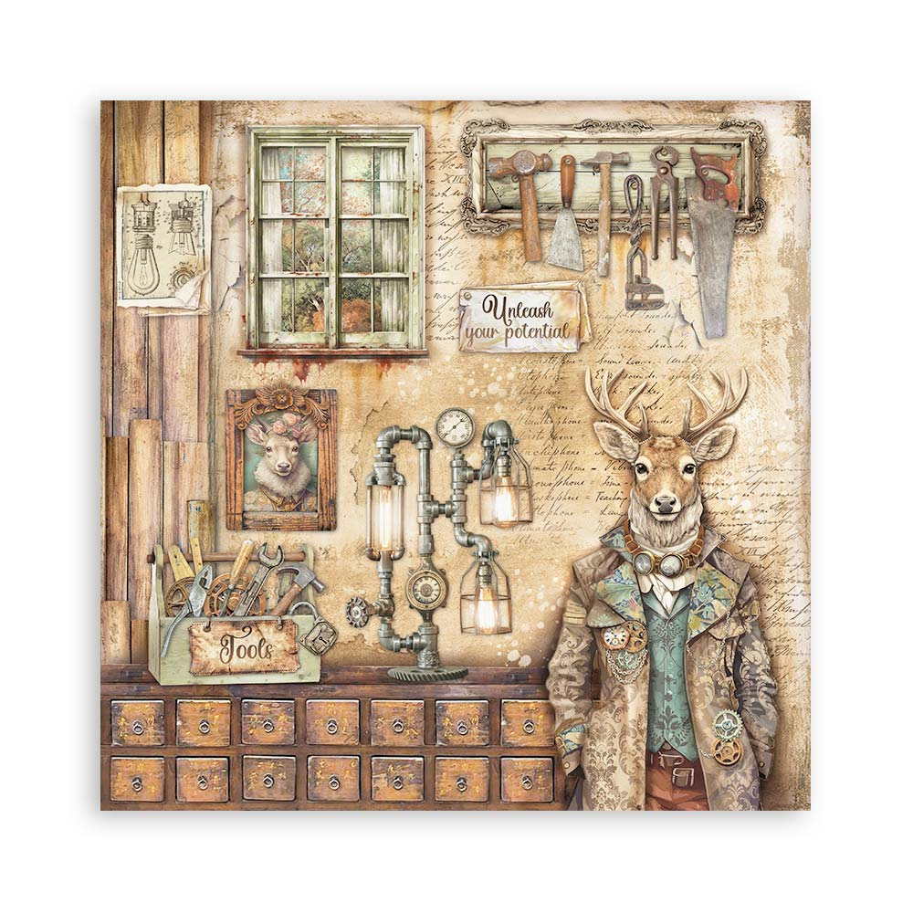 Stamperia – Blocco scrapbooking 30,5 × 30,5 cm – 10 fogli fronte-retro - Alterego - immagine 19