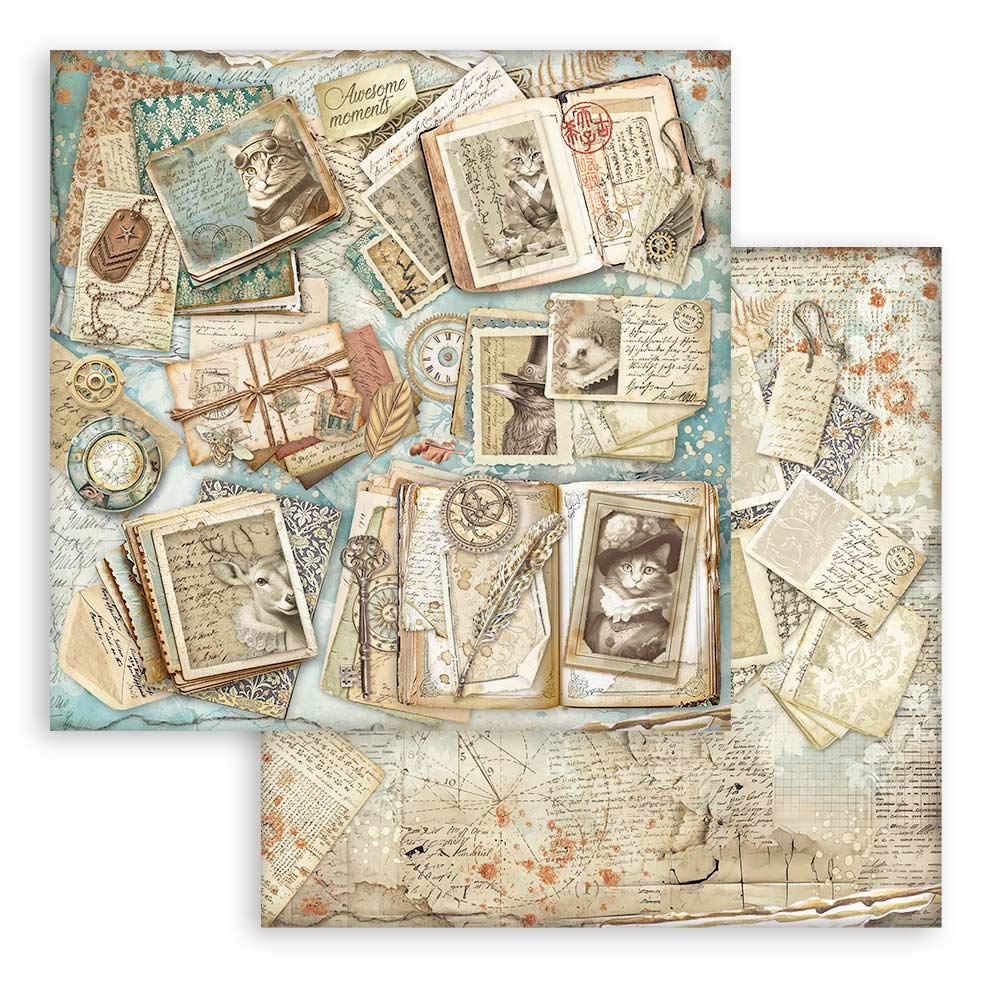 Stamperia – Blocco scrapbooking 30,5 × 30,5 cm – 10 fogli fronte-retro - Alterego - immagine 21
