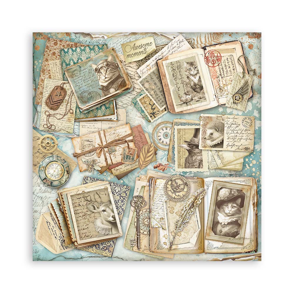 Stamperia – Blocco scrapbooking 30,5 × 30,5 cm – 10 fogli fronte-retro - Alterego - immagine 22