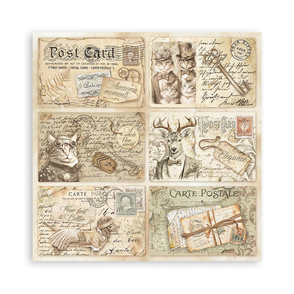 Stamperia – Blocco scrapbooking 30,5 × 30,5 cm – 10 fogli fronte-retro - Alterego - immagine 25