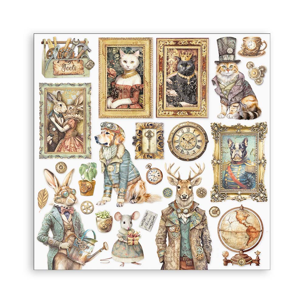 Stamperia – Blocco scrapbooking 30,5 × 30,5 cm – 10 fogli fronte-retro - Alterego - immagine 33