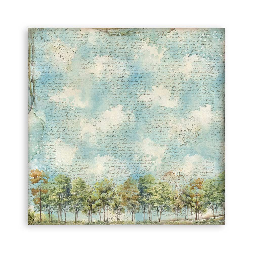 Stamperia – Blocco scrapbooking 30,5 × 30,5 cm – 10 fogli fronte-retro - Art of Travelling - immagine 20