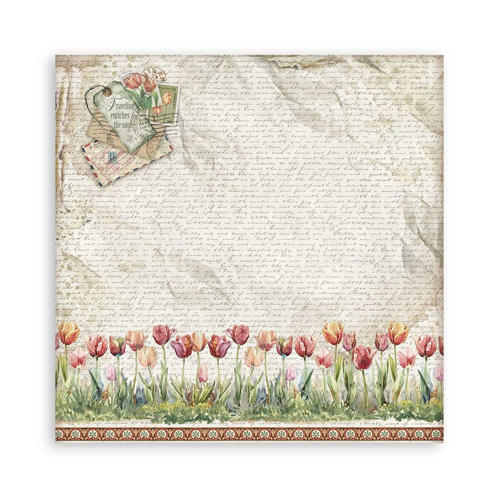 Stamperia – Blocco scrapbooking 30,5 × 30,5 cm – 10 fogli fronte-retro - Art of Travelling - immagine 23