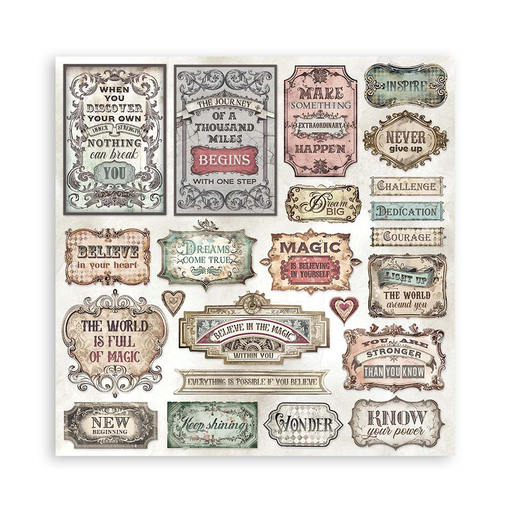 Stamperia – Blocco scrapbooking 30,5 × 30,5 cm – 10 fogli fronte-retro - Master of Magic - immagine 2