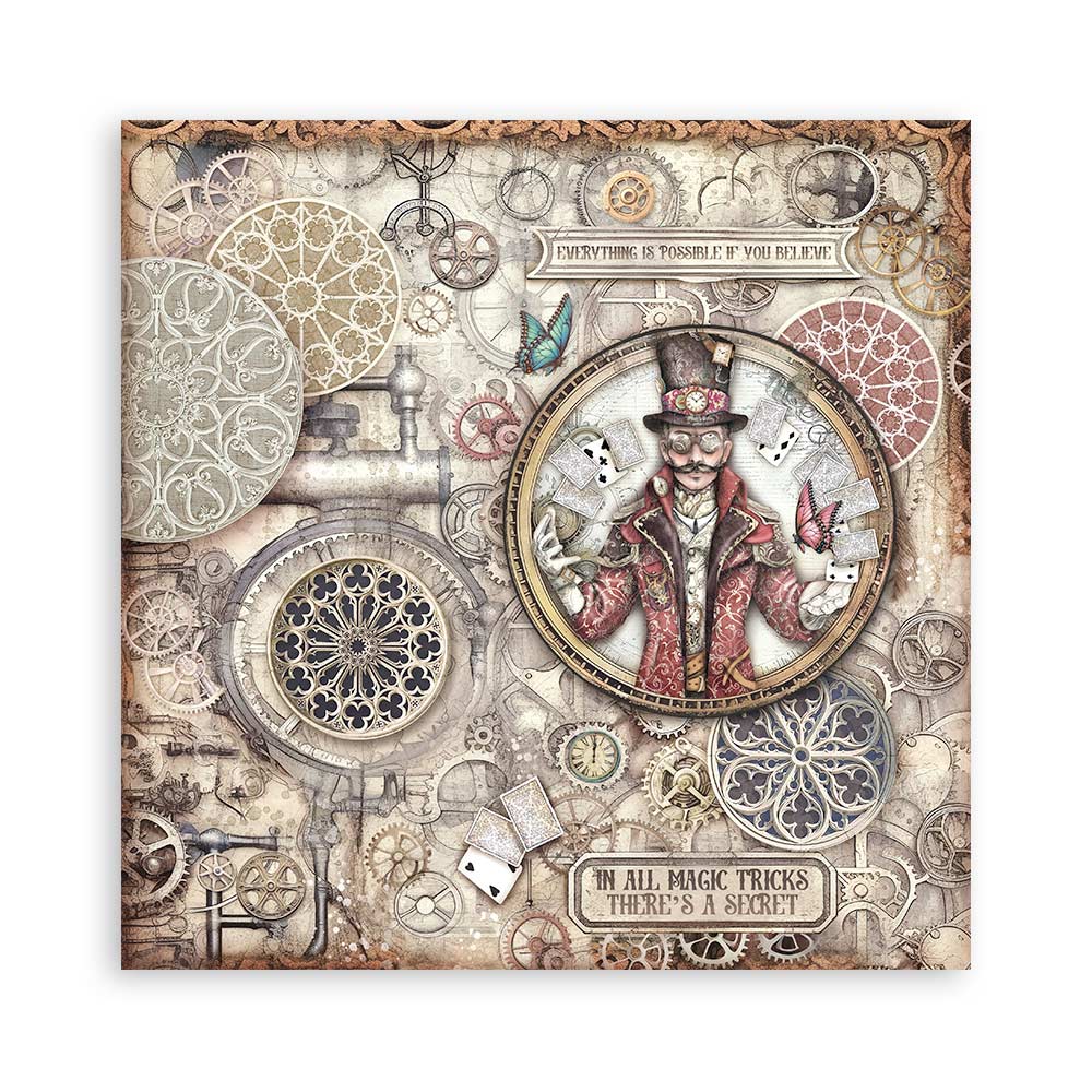 Stamperia – Blocco scrapbooking 30,5 × 30,5 cm – 10 fogli fronte-retro - Master of Magic - immagine 4