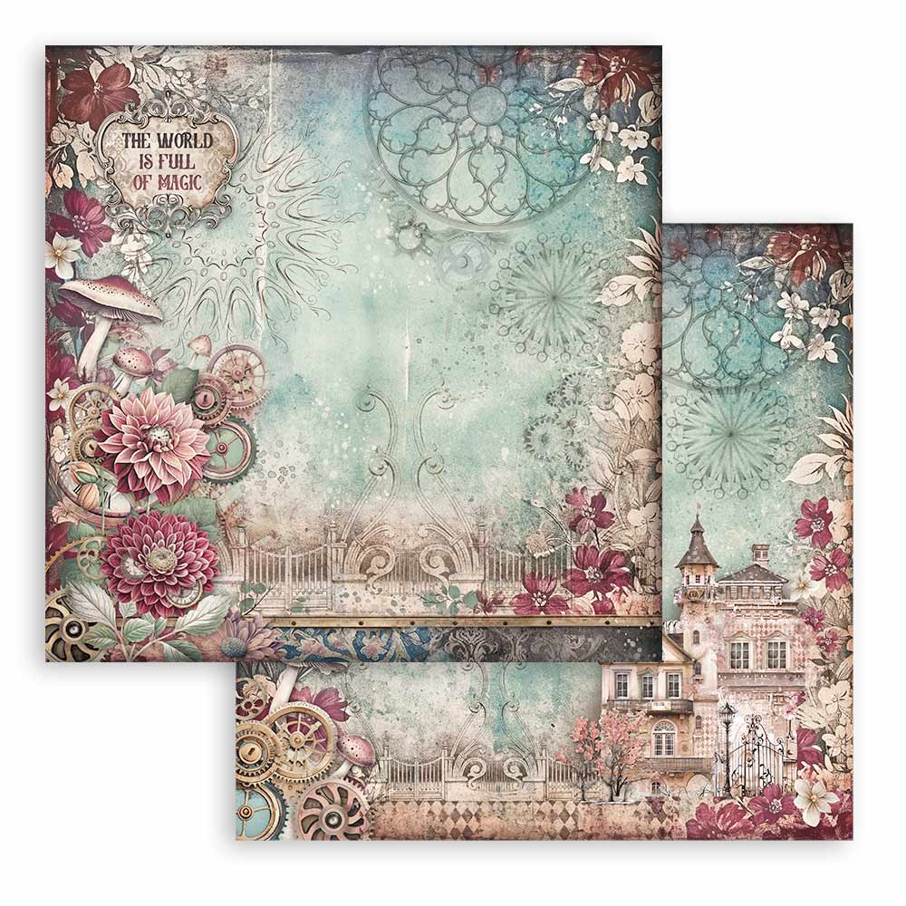 Stamperia – Blocco scrapbooking 30,5 × 30,5 cm – 10 fogli fronte-retro - Master of Magic - immagine 12