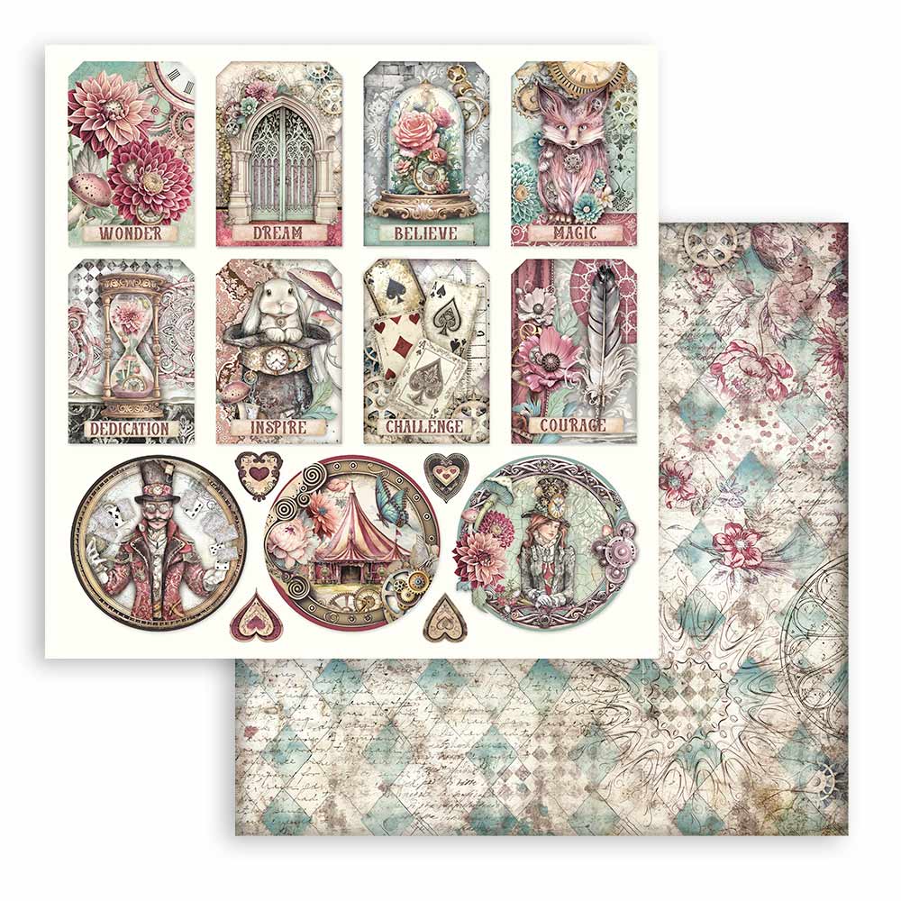 Stamperia – Blocco scrapbooking 30,5 × 30,5 cm – 10 fogli fronte-retro - Master of Magic - immagine 30