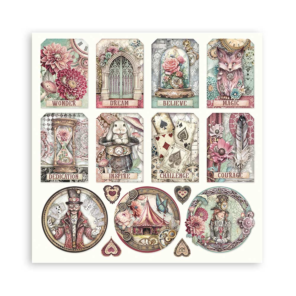 Stamperia – Blocco scrapbooking 30,5 × 30,5 cm – 10 fogli fronte-retro - Master of Magic - immagine 31