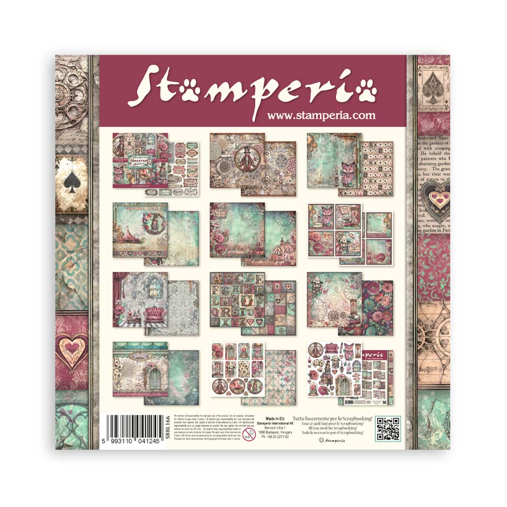 Stamperia – Blocco scrapbooking 30,5 × 30,5 cm – 10 fogli fronte-retro - Master of Magic - immagine 34