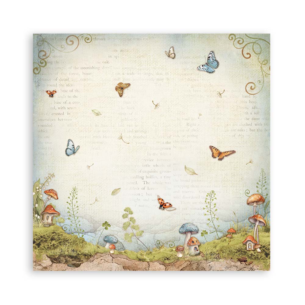 Stamperia – Blocco scrapbooking 30,5 × 30,5 cm – 10 fogli fronte-retro - Hidden Grove - immagine 8