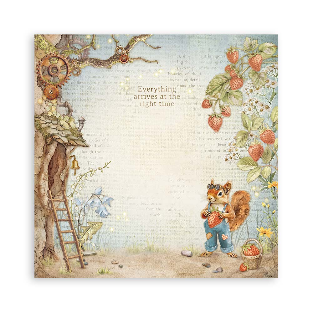 Stamperia – Blocco scrapbooking 30,5 × 30,5 cm – 10 fogli fronte-retro - Hidden Grove - immagine 10