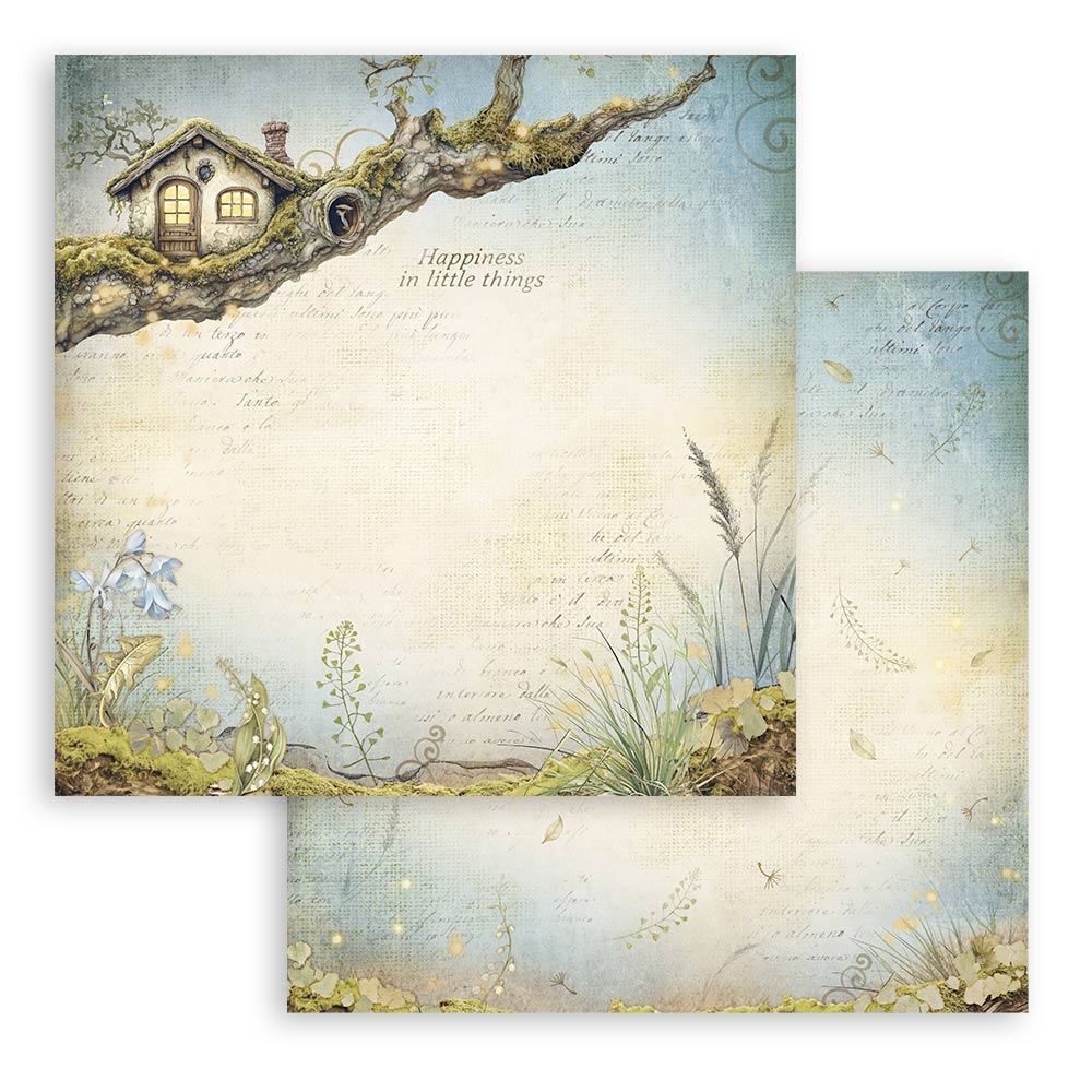 Stamperia – Blocco scrapbooking 30,5 × 30,5 cm – 10 fogli fronte-retro - Hidden Grove - immagine 15